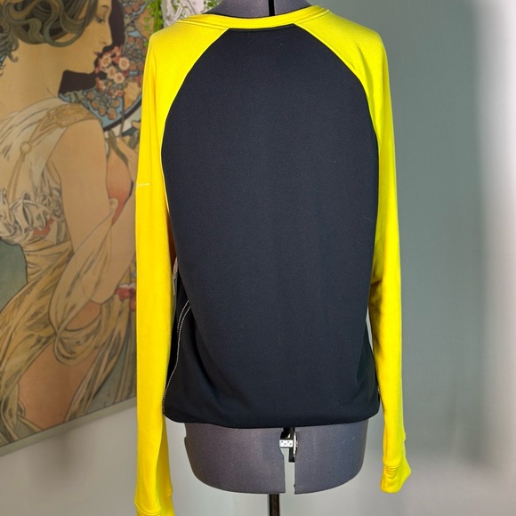 Men’s Nike Pittsburgh Steelers Nike Dri-Fit Raglan Crew Sweatshirt Gold & Black - Picture 4 of 8